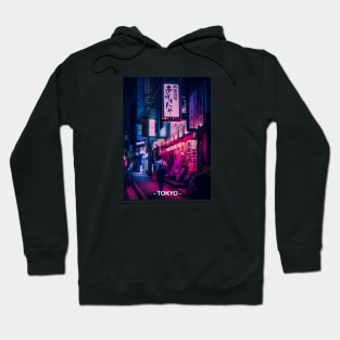 Tokyo Street Neon Synthwave Hoodie